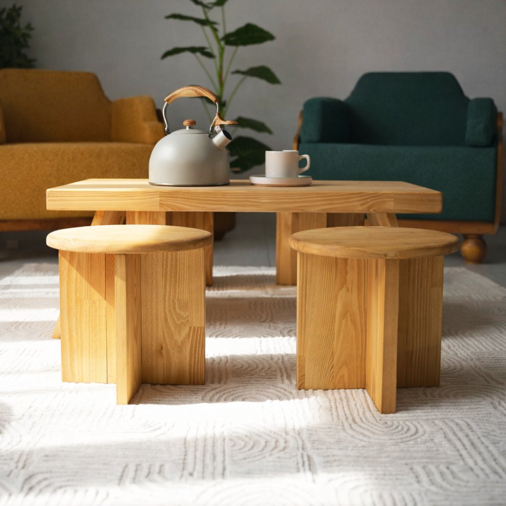 Handmade Japandi Kotatsu Table - NaraHomjpg