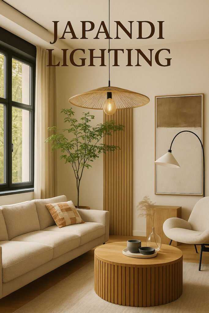 natural japandi lighting