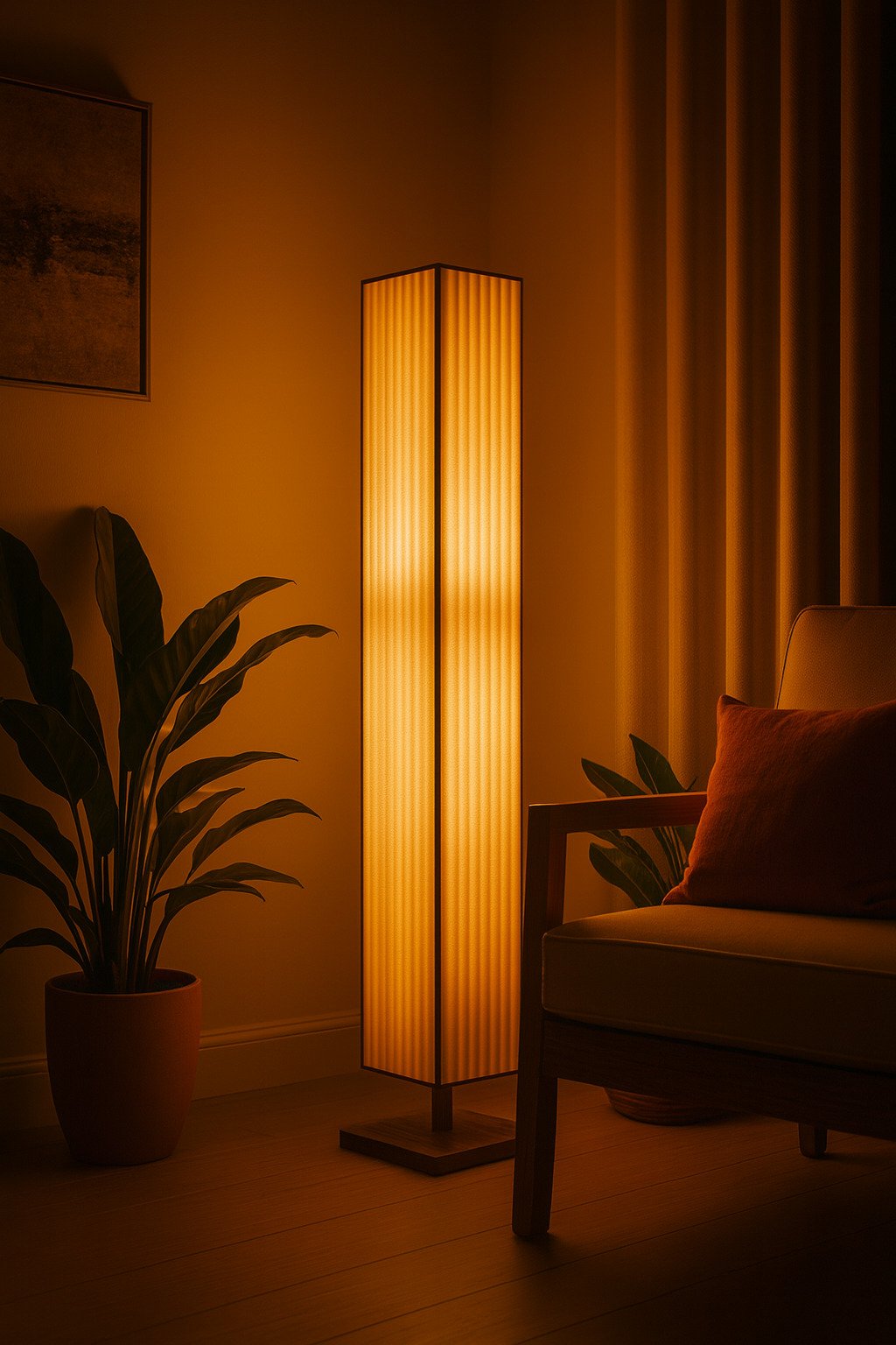 Minimalist Japandi Standing Light