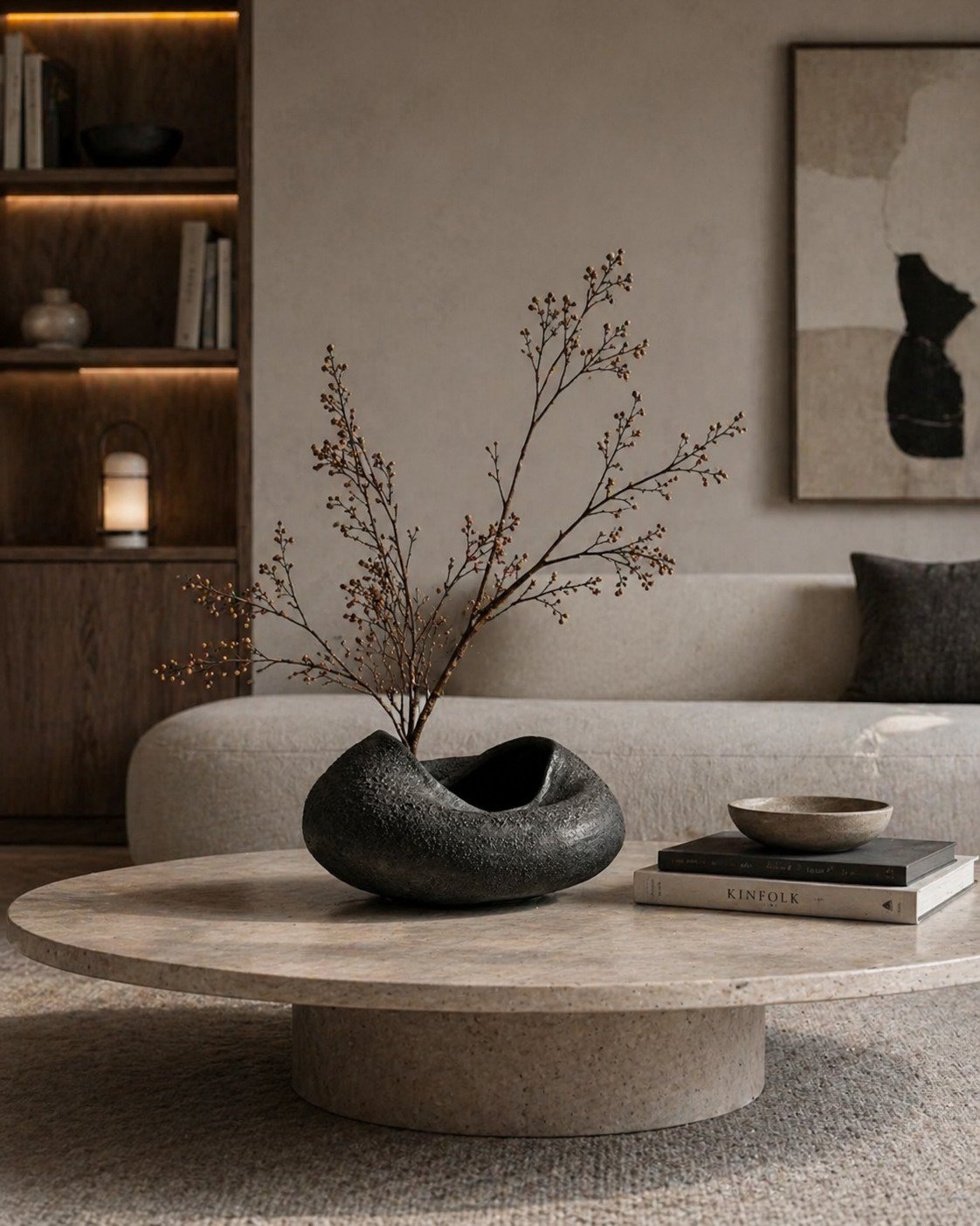 Handmade Stoneware Ikebana Vase
